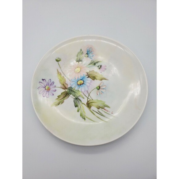 Vintage Plate Bavaria Schumann Arzberg Germany Artist Signed Hand Painted Decor - Picture 12 of 12